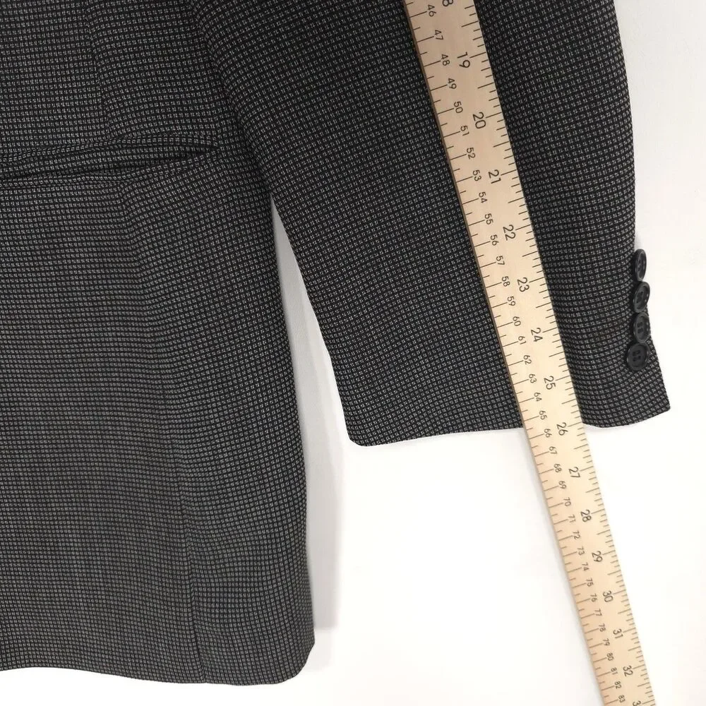 HUGO BOSS Vintage Sport Coat Blazer 44L USA MADE EINSTEIN Virgin Wool UNION MADE